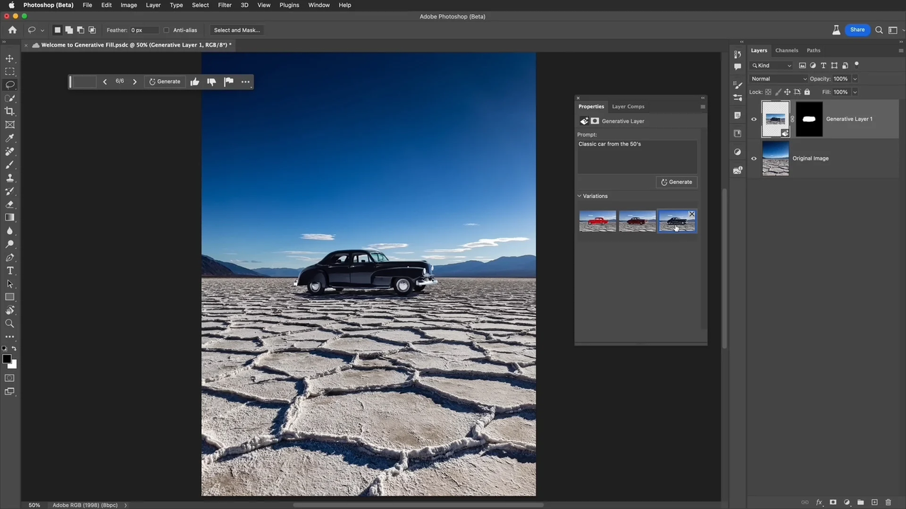 Photoshop v24.5 (Beta) 2023 Interface