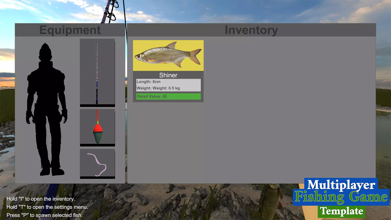 Fishing Game Multiplayer Template for Unity.
