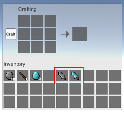 Unity Inventory System and Item Crafting